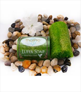 Luffa Soap - Green Tea and Honey